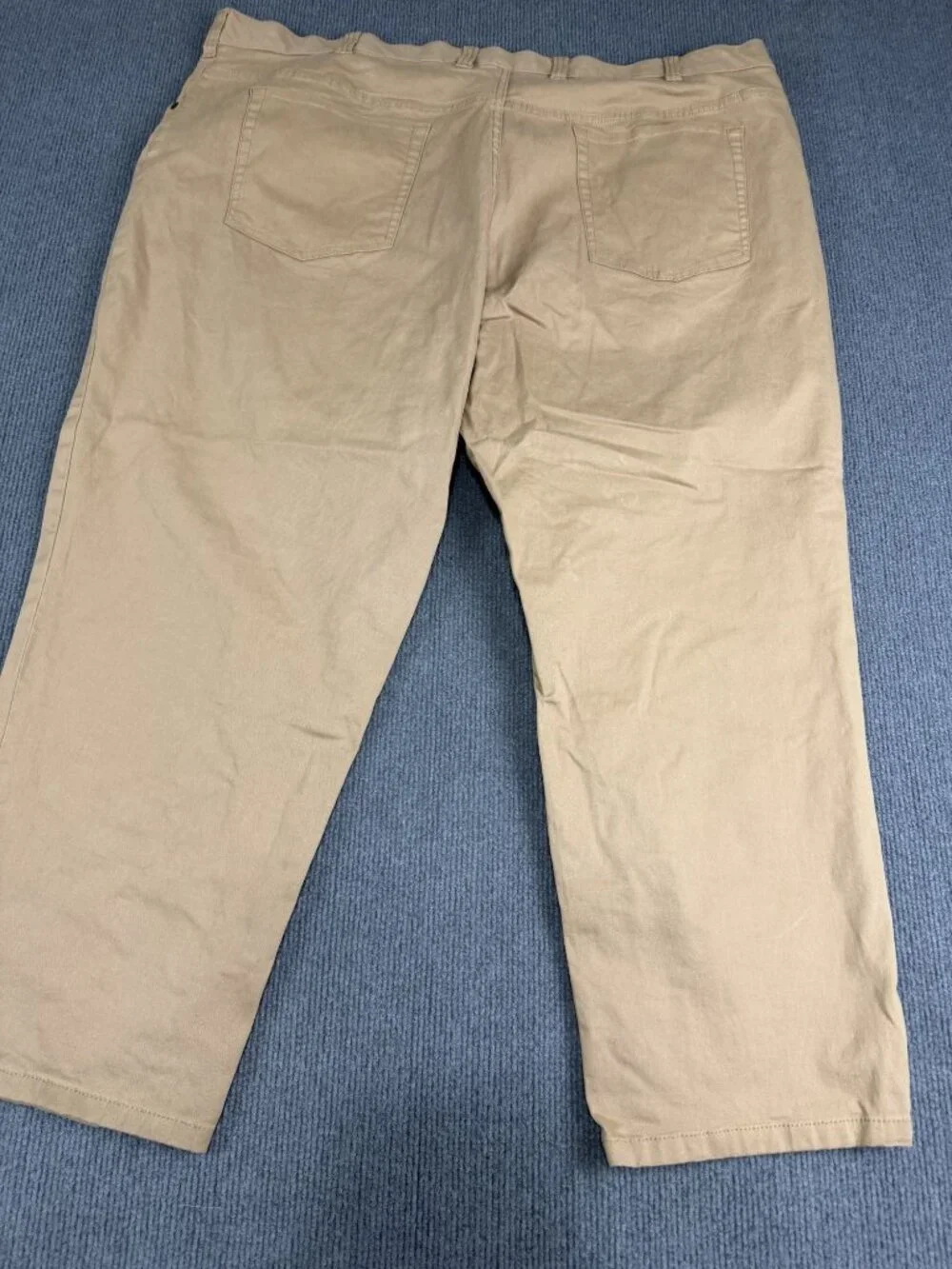 HB Mens Continuous Comfort Waistband Khaki Pants 50W 28L
